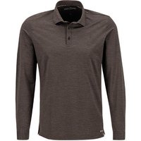 PURE Herren Polo-Shirt braun Funktionsmaterial von Pure