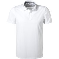 PURE Herren Polo-Shirt weiß Funktionsmaterial Slim Fit von Pure
