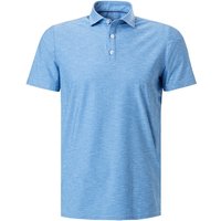 PURE Herren Polo-Shirt blau Funktionsmaterial von Pure