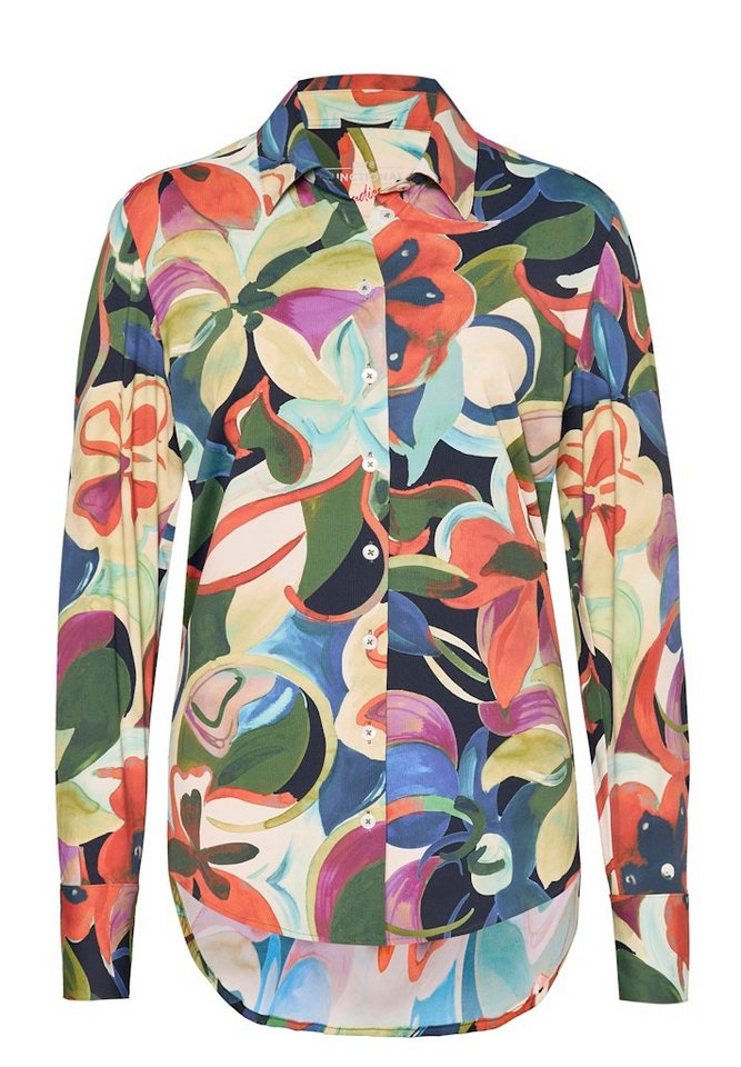 Pure Blusenshirt PURE- Functional Bluse Langarm von Pure