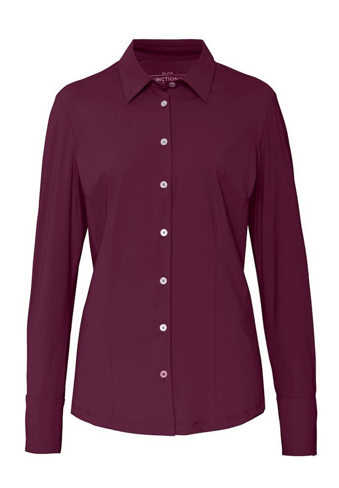 Pure Blusenshirt PURE- Functional Bluse slim fit La von Pure