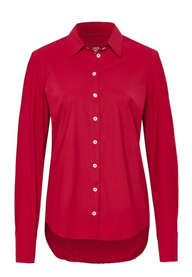 Pure Blusenshirt PURE- Functional Bluse slim fit La von Pure