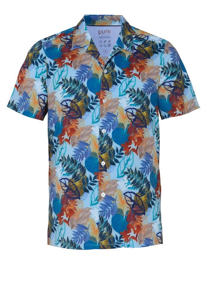 Pure Blusenshirt PURE- Functional Hemd Halbarm von Pure
