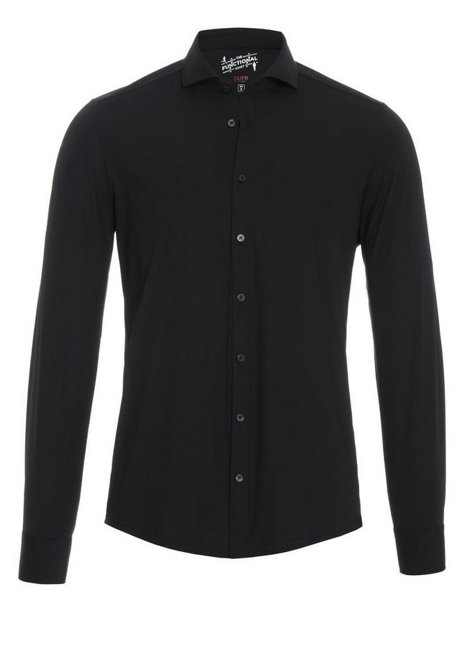 Pure Blusenshirt PURE- Functional Hemd Langarm von Pure