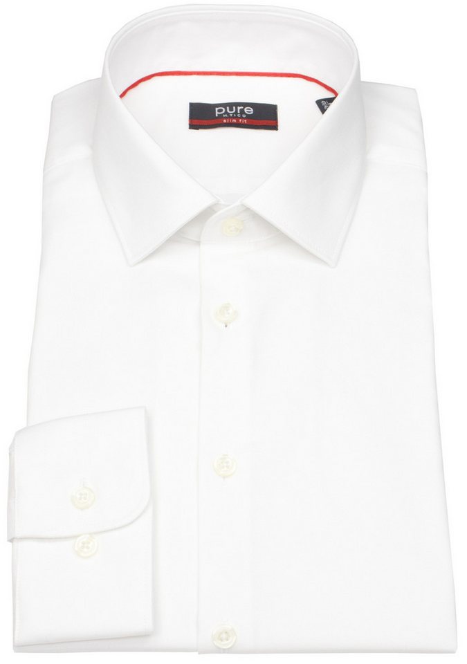 Pure Businesshemd Slim Fit stark tailliert Kentkragen von Pure