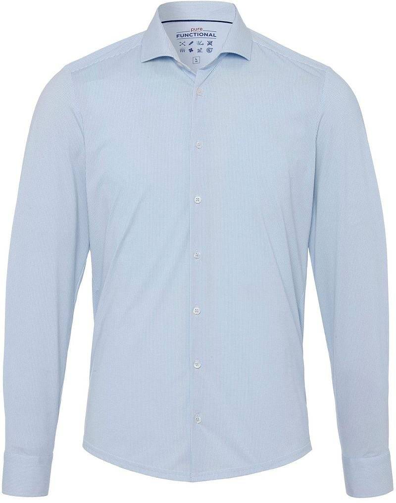 Pure Das Funktionsshirt Muster Hellblau - Größe 44 von Pure
