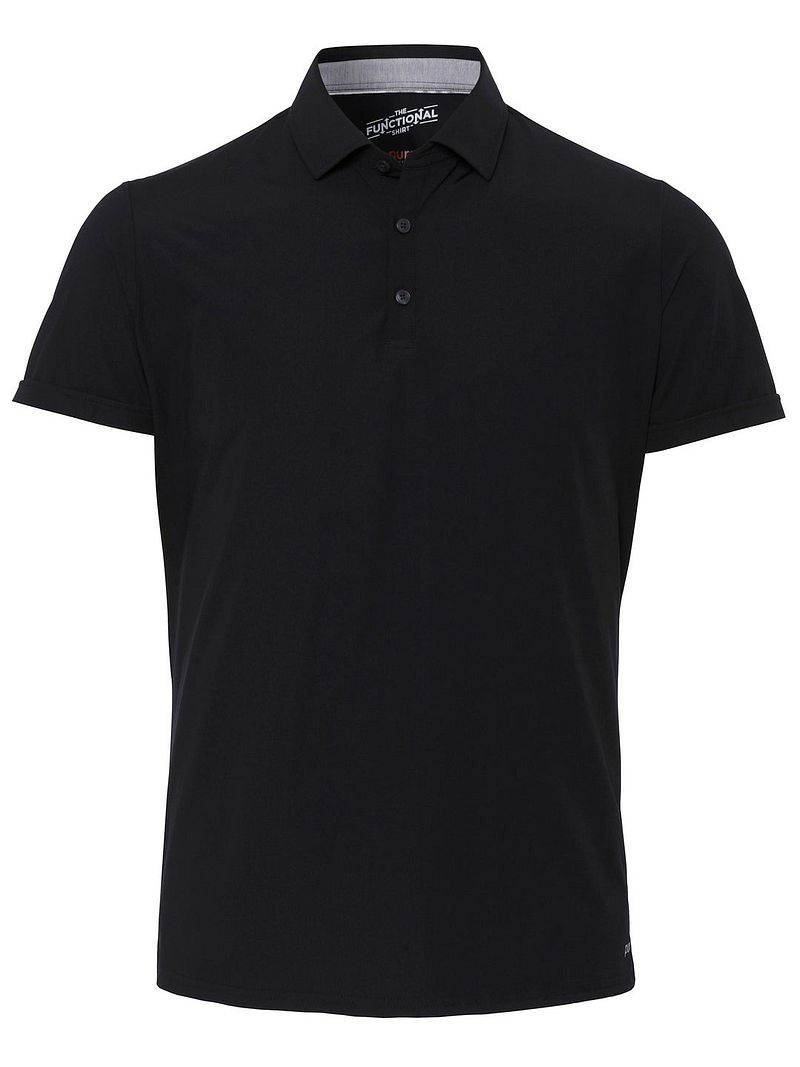 Pure Functional Polo Shirt Schwarz - Größe L von Pure