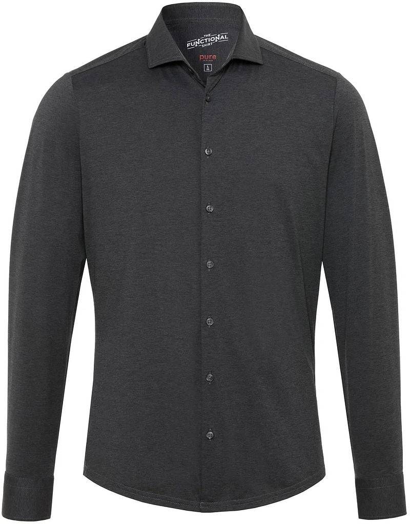 Pure H.Tico The Functional Dunkel Grau Shirt - Größe 38 von Pure