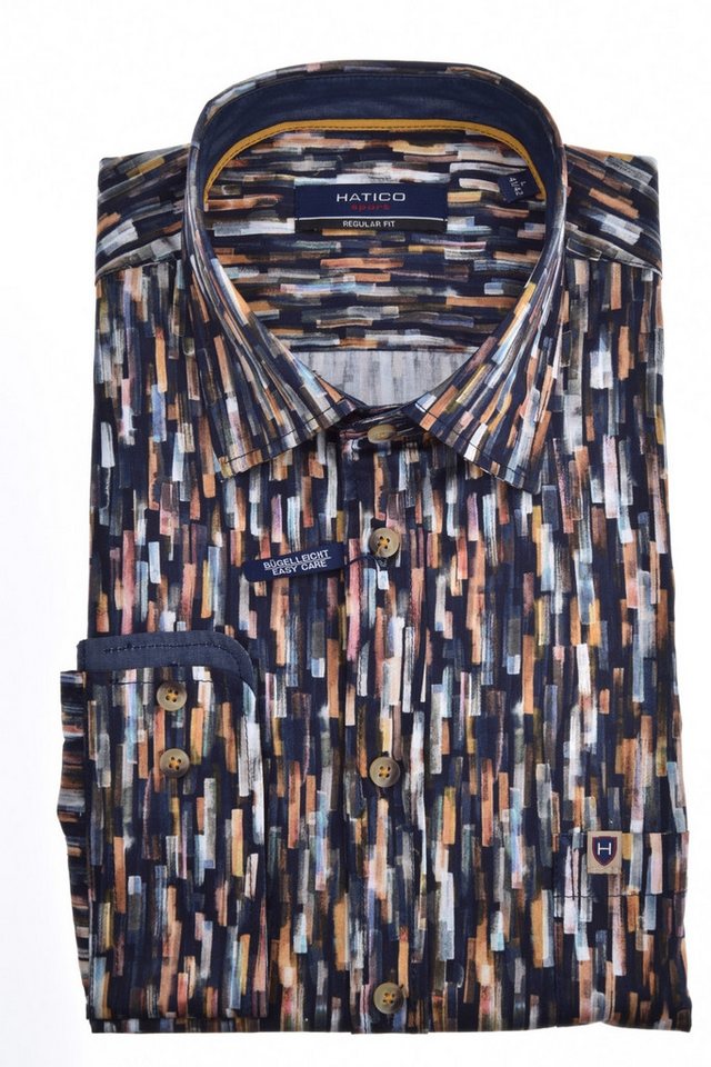 Pure Langarmhemd HATICO- Sport Hemd Regular Fit Lan von Pure