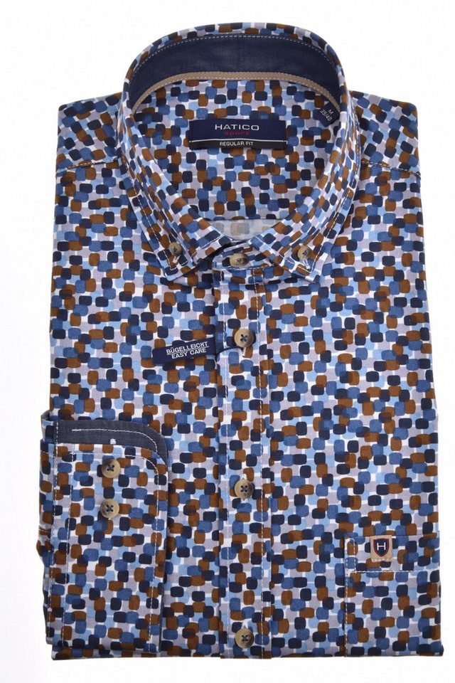 Pure Langarmhemd HATICO- Sport Hemd Regular Fit Lan von Pure