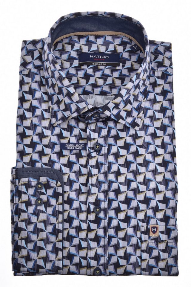 Pure Langarmhemd HATICO- Sport Hemd Regular Fit Lan von Pure