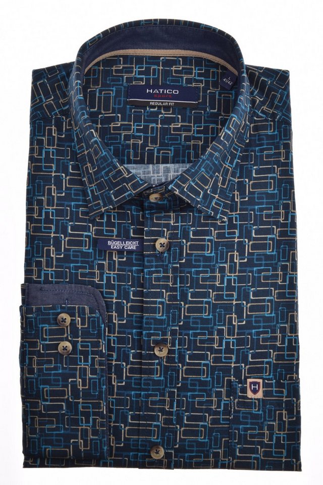 Pure Langarmhemd HATICO- Sport Hemd Regular Fit Lan von Pure