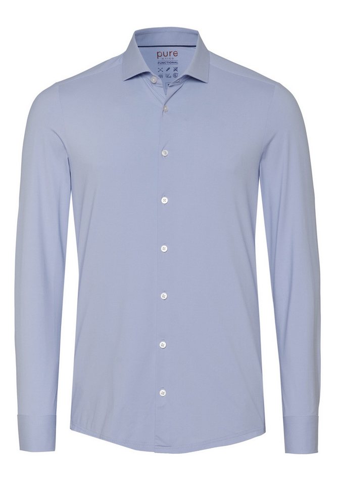 Pure Langarmhemd PURE- Functional Hemd Langarm von Pure