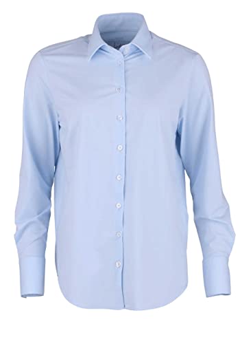 Pure Modern Functional Bluse Hemdenkragen hellblau Größe XL von Pure