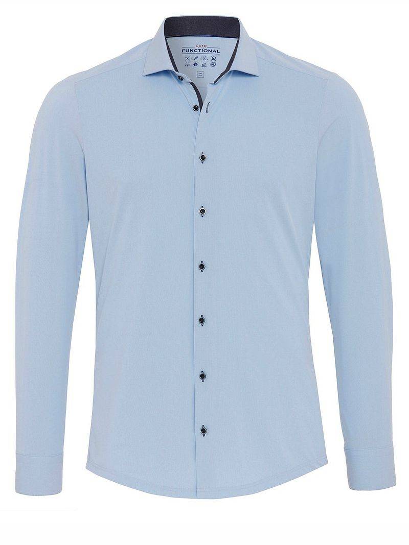 Pure Shirt Blau - Größe 40 von Pure