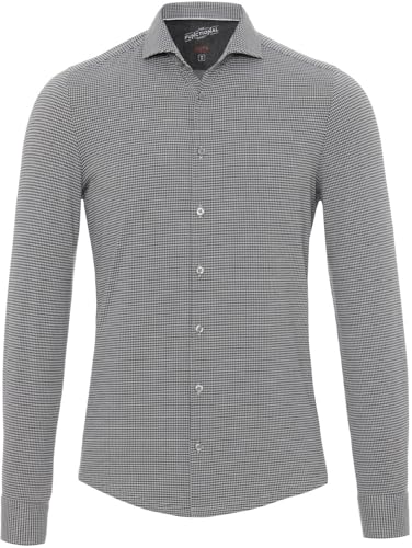 Pure Slim Fit Functional Hemd Langarm Haifischkragen Stretch Muster anthrazit Größe 43 Pure Slim Fit Functional Hemd Langarm Haifischkragen Stretch Muster anthrazit Größe 43 von Pure