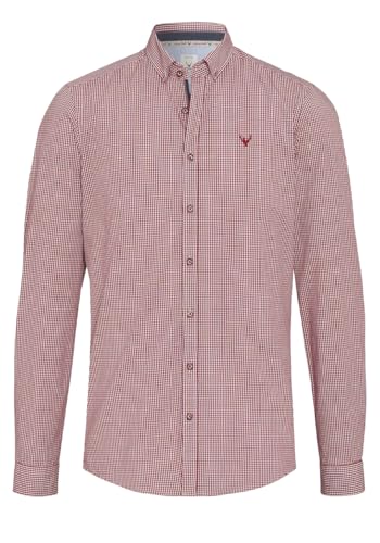 Pure Slim Fit Trachtenhemd Langarm Button Down Kragen Karo rot Größe XL Pure Slim Fit Trachtenhemd Langarm Button Down Kragen Karo rot Größe XL von Pure