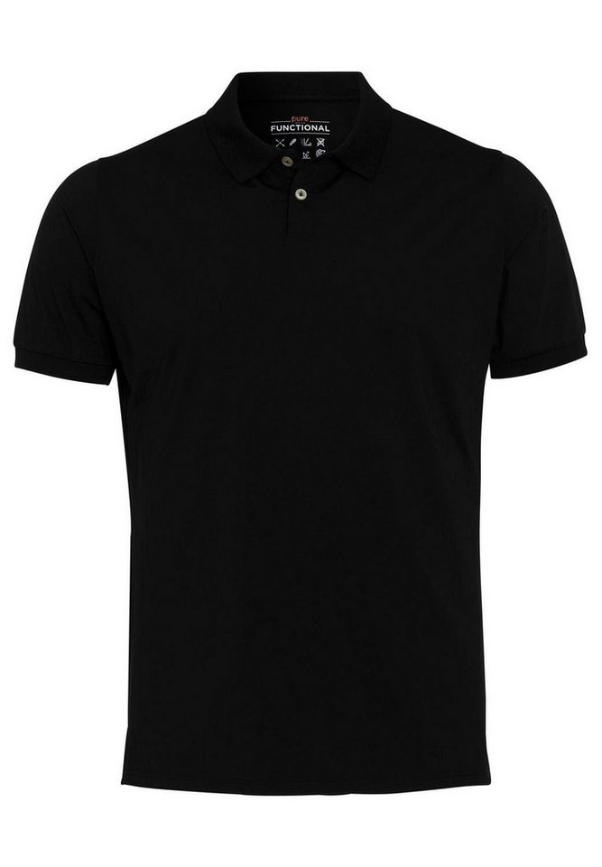 Pure T-Shirt Pure Functional Polo slim fit Halb von Pure