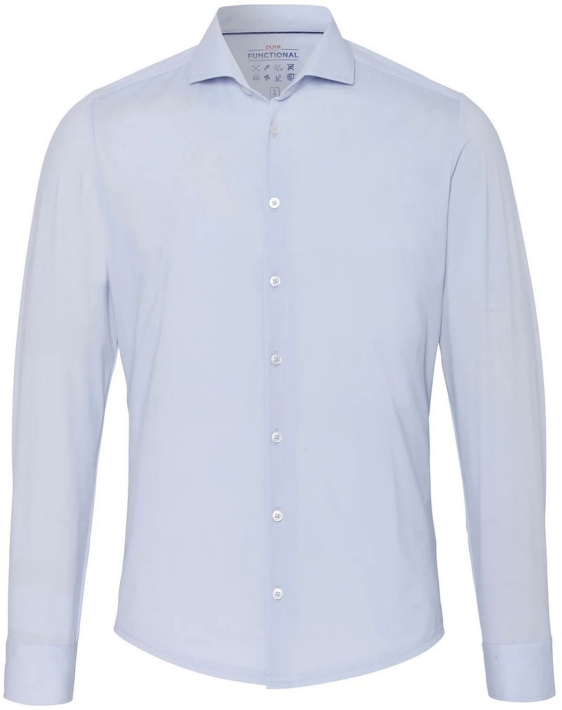 Pure The Functional Shirt Hellblau Uni - Größe 41 von Pure