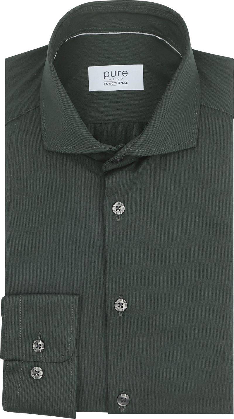 Pure The Functional Shirt Super Stretch Dunkelgrün - Größe 44 von Pure