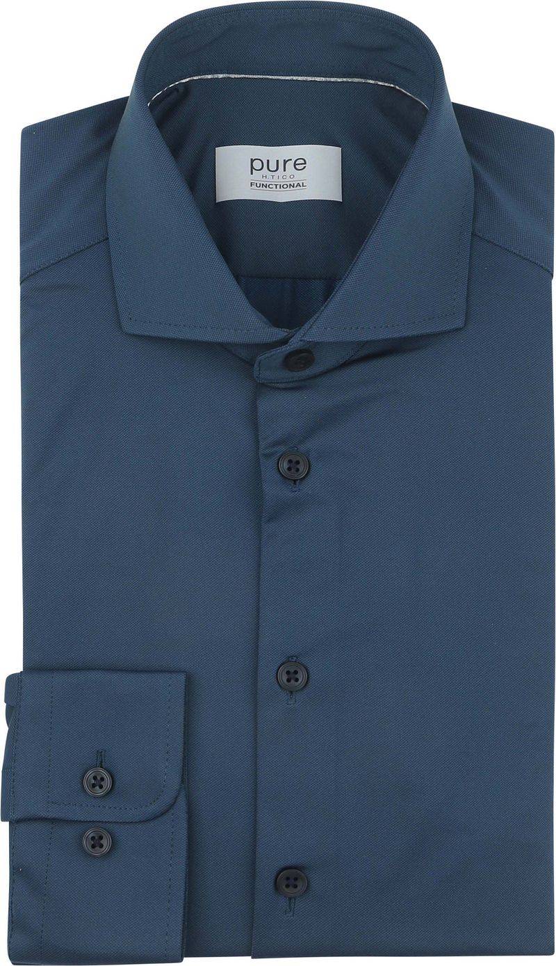 Pure The Functional Shirt Super Stretch Petrol Blau - Größe 39 von Pure
