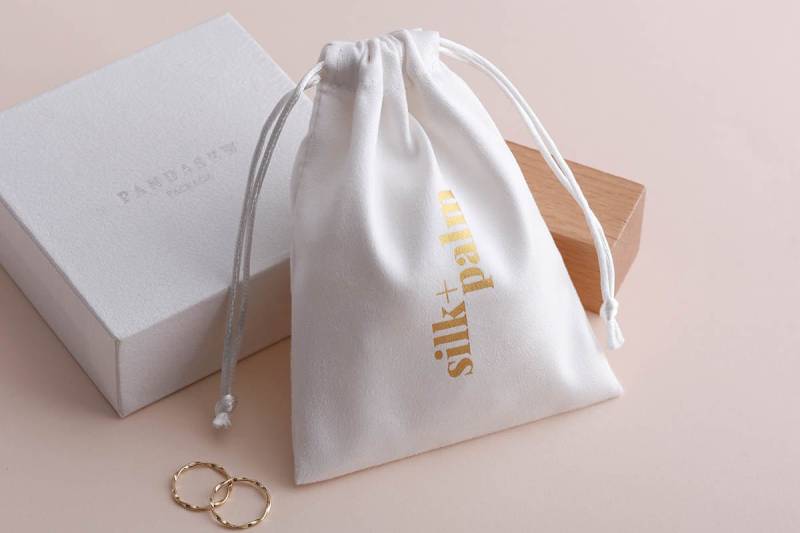 50 Personalisierte Logo Flanell Kordelzugbeutel, Schmuckverpackungsbeutel 50 Personalisierte Logo Flanell Kordelzugbeutel, Schmuckverpackungsbeutel von PureCottonPacking