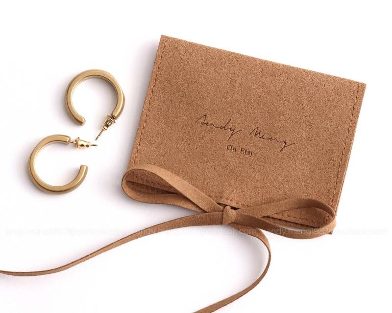 50stk Personalisierte Mikrofaser Schmuck Beutel Individuelles Logo Umschlag Tasche von PureCottonPacking