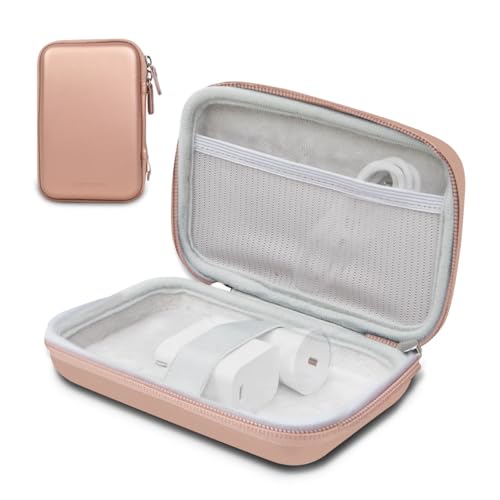 PureGear Reise-Organizer-Tasche, Tragetasche für elektronisches Zubehör, All-in-One-Aufbewahrungstasche für Ladegeräte, Kabel, Powerbanks, Ohrhörer und mehr, perfekt für Reisen und unterwegs (Roségold von PureGear