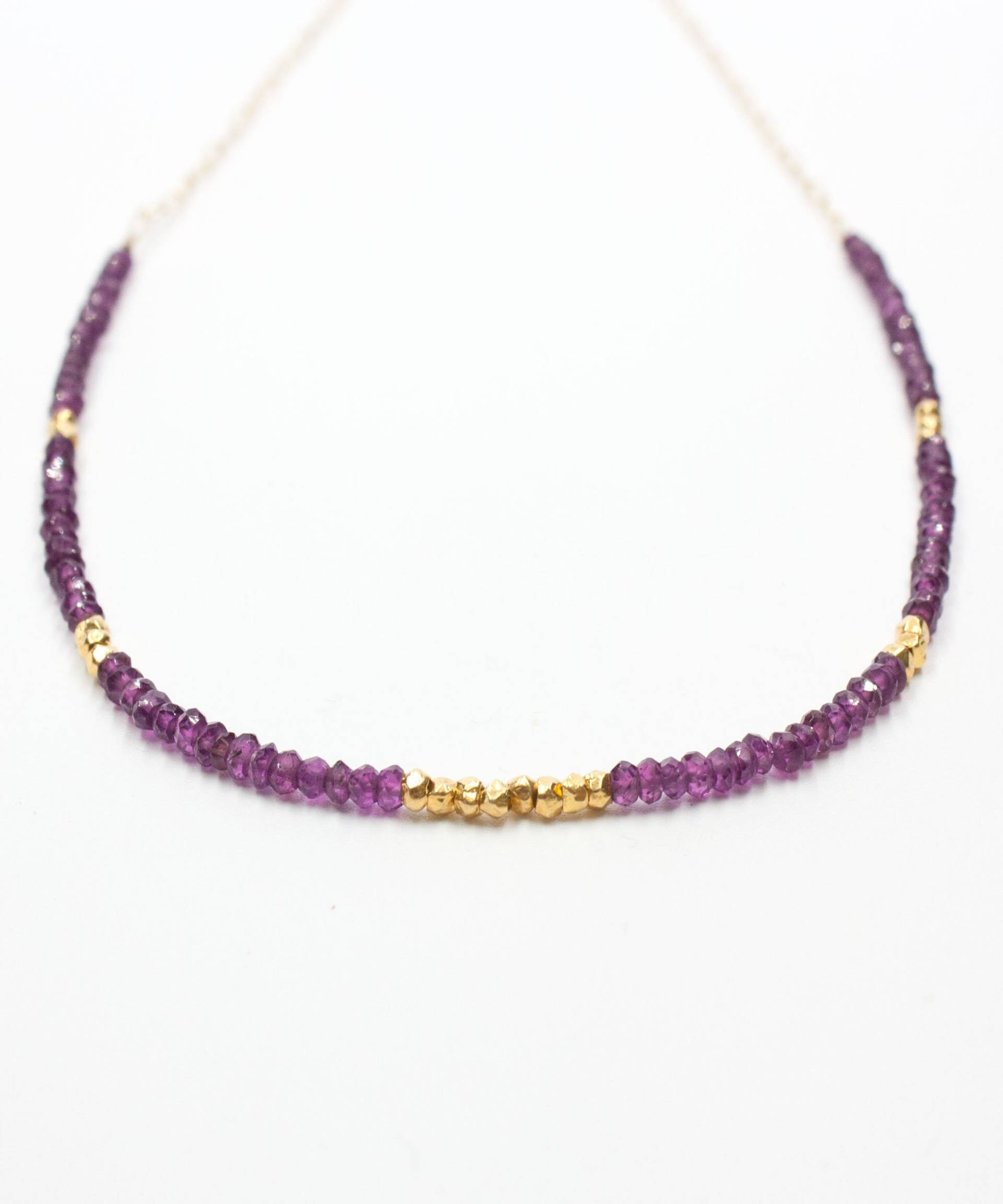 Lyra Granat Halskette, Zarte Edelstein Vermeil Perlen Birthstone Halskette Lyra Granat Halskette, Zarte Edelstein Vermeil Perlen Birthstone Halskette von PureIndigoDesign