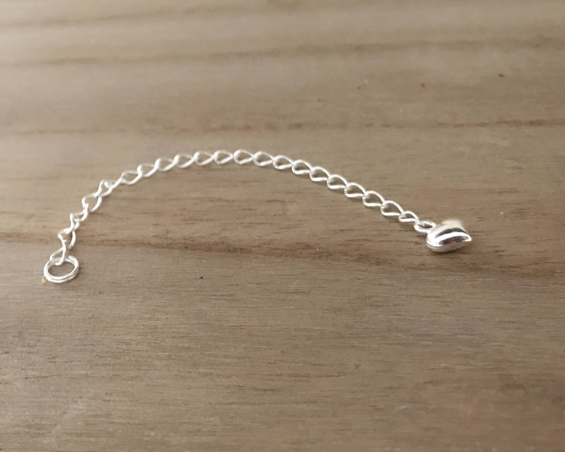 3 2/6" Sterling Silber Verlängerungskette/ Layering Verlängerungskette Mit Puffherzende/ Puffherz Verlängerungskette, Verlängerungskettchen 3 2/6" Sterling Silber Verlängerungskette/ Layering Verlängerungskette Mit Puffherzende/ Puffherz Verlängerungskette, Verlängerungskettchen von PureOneJewelry