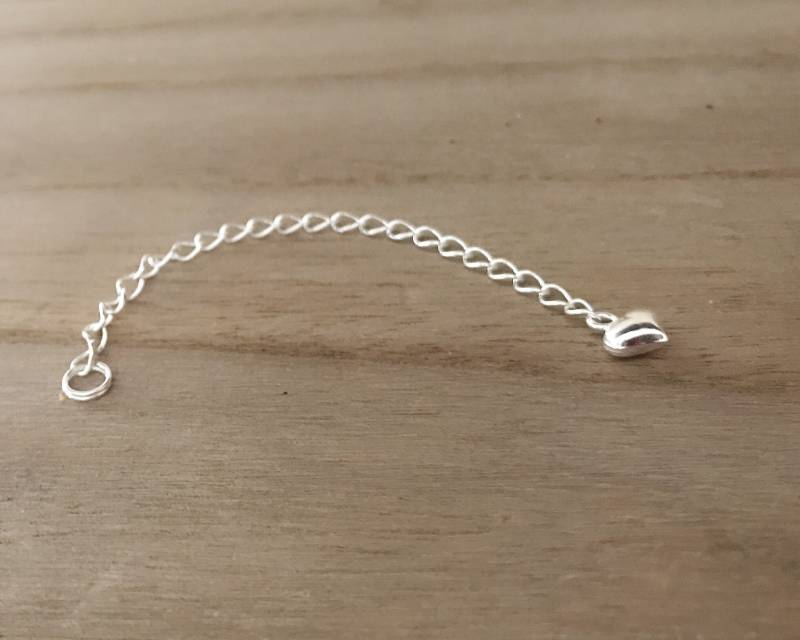 3 2/6" Sterling Silber Verlängerungskette/ Layering Verlängerungskette Mit Puffherzende/ Puffherz Verlängerungskette, Verlängerungskettchen 3 2/6" Sterling Silber Verlängerungskette/ Layering Verlängerungskette Mit Puffherzende/ Puffherz Verlängerungskette, Verlängerungskettchen von PureOneJewelry