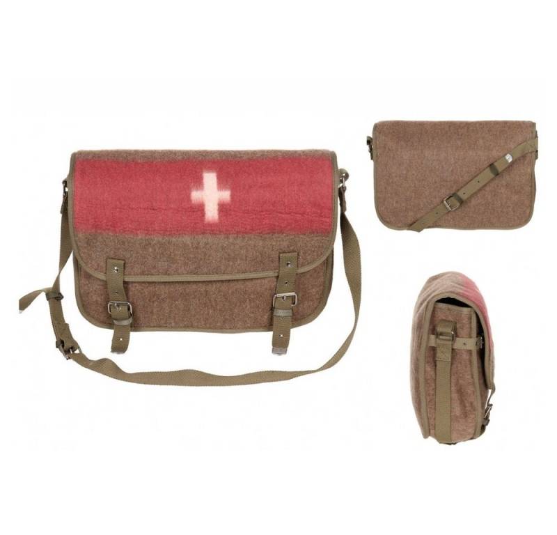 PureTrash Umhängetasche Pure Trash Schweiz. Umhängetasche, mit Schultergurt (Packung), aus Schweizer Armee Decken von PureTrash