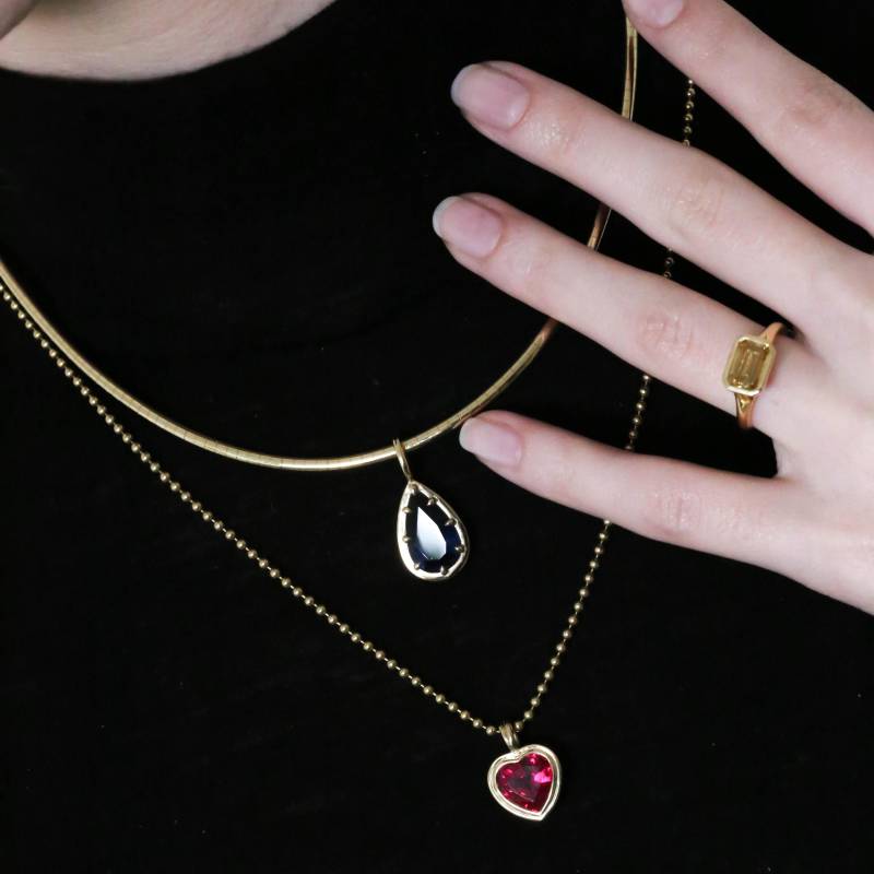 Birne Saphir Anhänger | 14K Solid Gold Recycled Halskette Mit 8-Fach Krappenfassung Anpassbares Feines Schmuck Geschenk Birne Saphir Anhänger | 14K Solid Gold Recycled Halskette Mit 8-Fach Krappenfassung Anpassbares Feines Schmuck Geschenk von PureciousJewelry