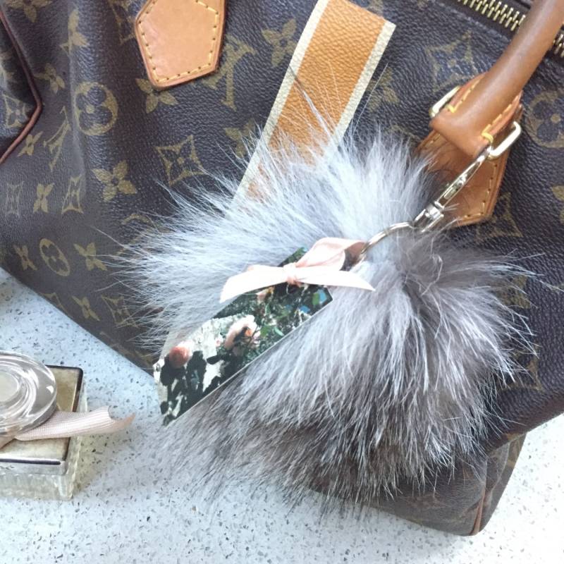Natürliche Graue Fuchs Pelz Tasche Charme Natürliche Graue Fuchs Pelz Tasche Charme von Puregoldltd