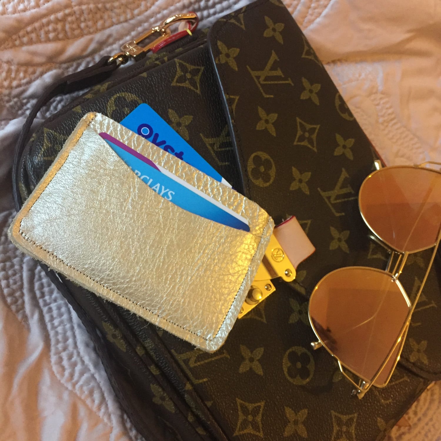 Personalisierte Leder Weich Gold Card-Inhaber Personalisierte Leder Weich Gold Card-Inhaber von Puregoldltd