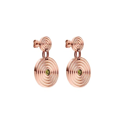 PURELEI® Artistic Ohrringe, Wasserfeste Ohrringe mit rundem Design aus zwei Kreisen für Damen, Ohrringe aus Edelstahl perfekt zu sommerlichen Styles und Boho-Vibes, Geschenke für Damen (Rosegold) von Purelei