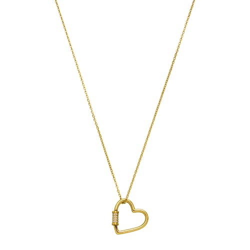 Purelei® Darling Kette (Gold), Damen Halskette aus langlebigem Edelstahl, Wasserfester Schmuck mit Herz Anhänger, 40-45 cm Länge verstellbar von Purelei