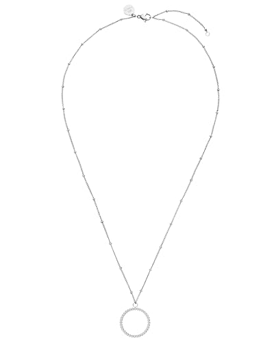 Purelei® Karma Kette Damen (Silber) – Halskette Damen aus langlebigem Edelstahl – Wasserfeste Kette mit Anhänger – 50-55 cm Länge verstellbar – Halskette für deinen individuellen Look von Purelei