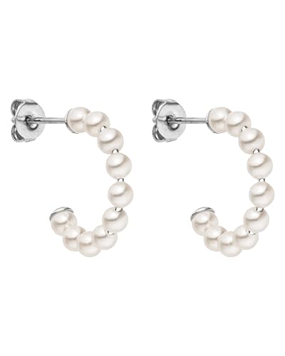 PURELEI® Pure Soul Ohrringe (Silber) – Damenohrringe aus langlebigem Edelstahl – Wasserfeste Ohrringe Damen – Modeschmuck für deinen individuellen Look – 10 mm Innendurchmesser von Purelei