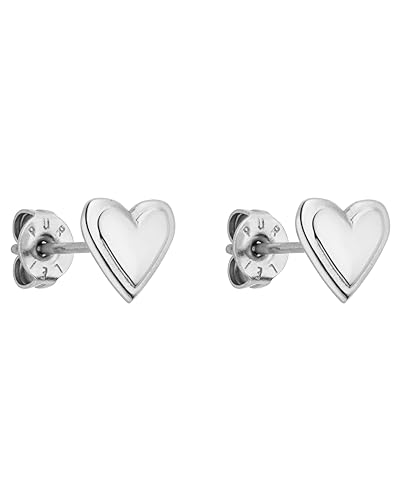 PURELEI® Secret Love Ohrringe (Silber) – Elegante, verspielte Ohrstecker – Edelstahl – Schöne Damenohrringe in Herzform – Hawaiianisch inspiriert & wasserfest von Purelei