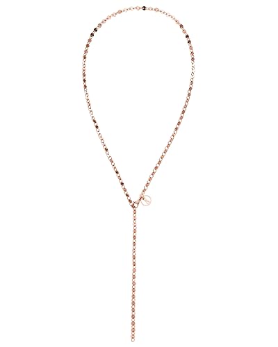 Purelei® Pure Halskette (Gold, Silber, Rosegold), Damen Halskette aus langlebigem Edelstahl, Wasserfester Schmuck mit Y-Chain, max. 60 cm Länge verstellbar(Rosegold, vergoldet) von Purelei