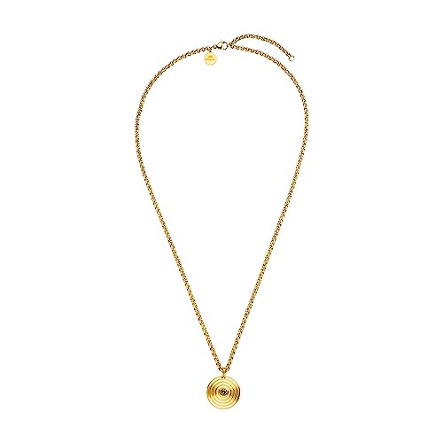 Purelei® Artistic Halskette (Gold, Rosegold), Wasserfeste Kette für Damen mit runden Anhänger abgerundet, Elegantes Halskette aus Edelstahl, Geschenke für Damen,50-55 cm Länge verstellbar (Gold) von Purelei