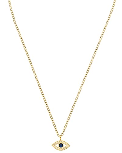 Purelei® Blue Eye Kette Damen (Gold) – Halskette Damen aus langlebigem Edelstahl – Wasserfeste Kette mit Anhänger – 40–45 cm Länge – Halskette für deinen individuellen Look von Purelei