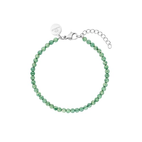 Purelei® Aventurine Armband (Silber) – Elegantes, verspieltes Damen Armband – Edelstahl – Verstellbare Länge 16-19 cm – Hawaiianisch inspiriert & wasserfest von Purelei