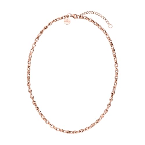 Purelei® Dreamscape Kette, Halskette aus Kaffeebohnen für Damen aus Edelstahl, Zeitlose wasserfeste Halskette, Einstellbare Länge von 40 bis 45 cm (Roségold) von Purelei