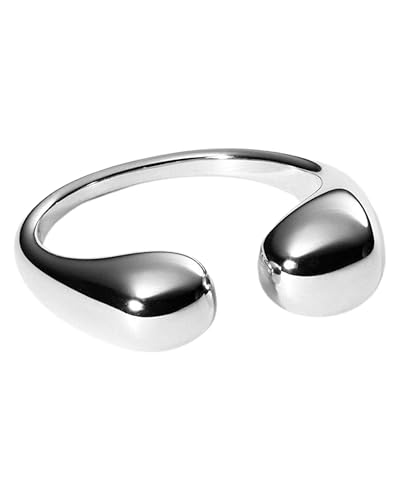 Purelei® Embrace Ring (Silber) – Wasserfester Damenring aus langlebigem Edelstahl – Verstellbare Ringe von Größe M bis L – Modeschmuck für deinen individuellen Look von Purelei