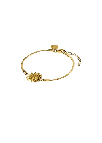Purelei® Iconic Sun Armband – filigranes Snake-Chain-Armband mit Sun-Charm – Edelstahl, 14K/18K vergoldet – 16–19 cm – eleganter Schmuck mit Bedeutung – Wasserfest (Gold) von Purelei