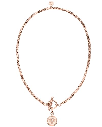 Purelei® Lele Kette Damen (Roségold) – Halskette Damen aus langlebigem Edelstahl – Wasserfeste Kette mit Anhänger – 42,5 cm Länge – Halskette für deinen individuellen Look von Purelei