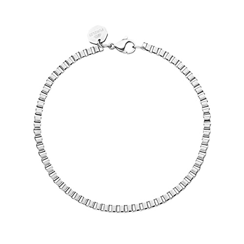 Purelei® Love Heart Armband (Silber), Wasserfestes Armband für Männer, Schlichtes Armband aus Edelstahl, Geschenk für Herren, 20,5 cm Länge verstellbar von Purelei