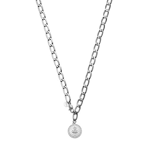 Purelei® Monarch Kette (Silber), Wasserfeste grobgliedrige Halskette für Männer, Halskette für Herren aus Edelstahl mit Anhänger, Geschenk für Männer, bis 70cm Länge verstellbar von Purelei